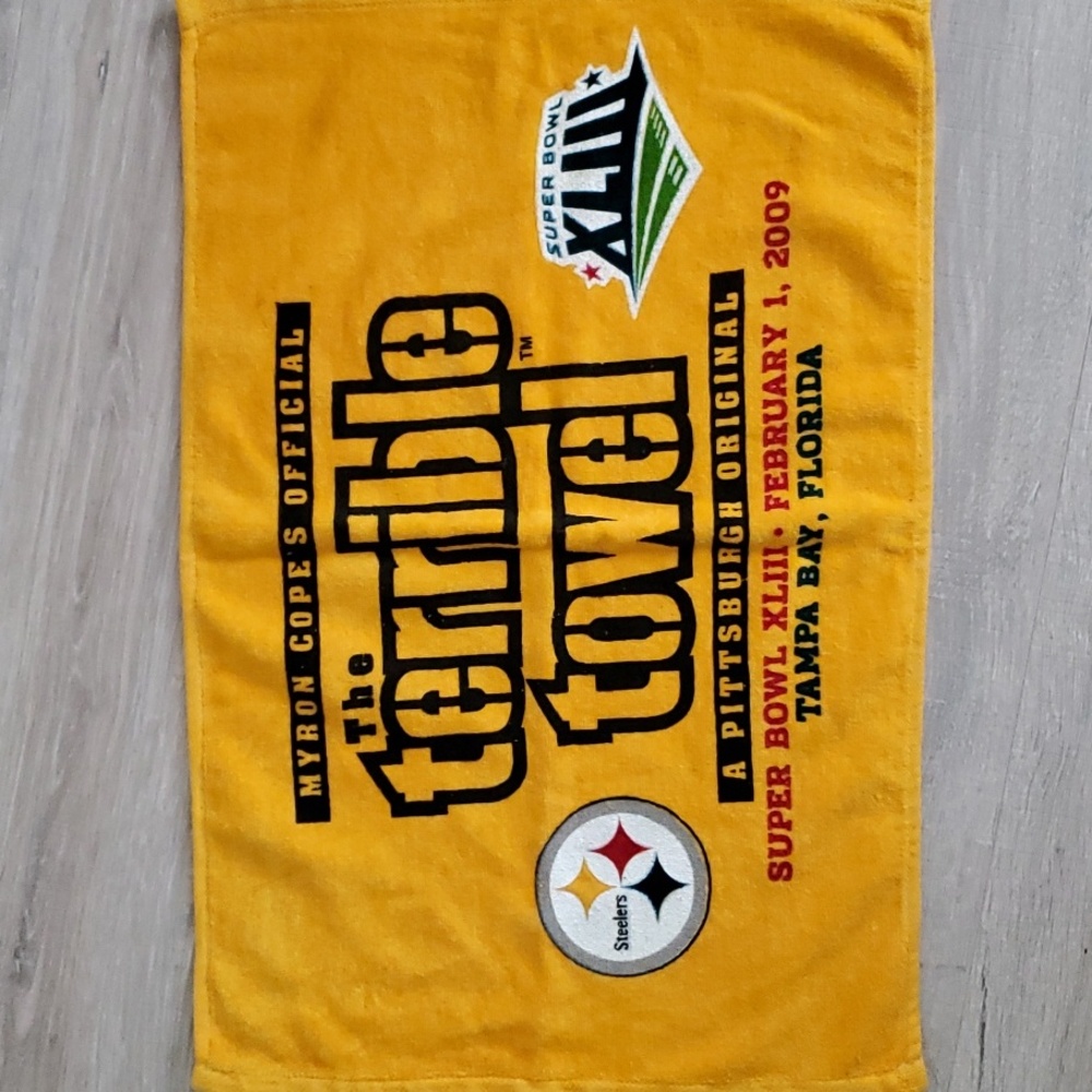 Vintage Pittsburgh Steelers Terrible Towel Super Bowl XLlll - 2009